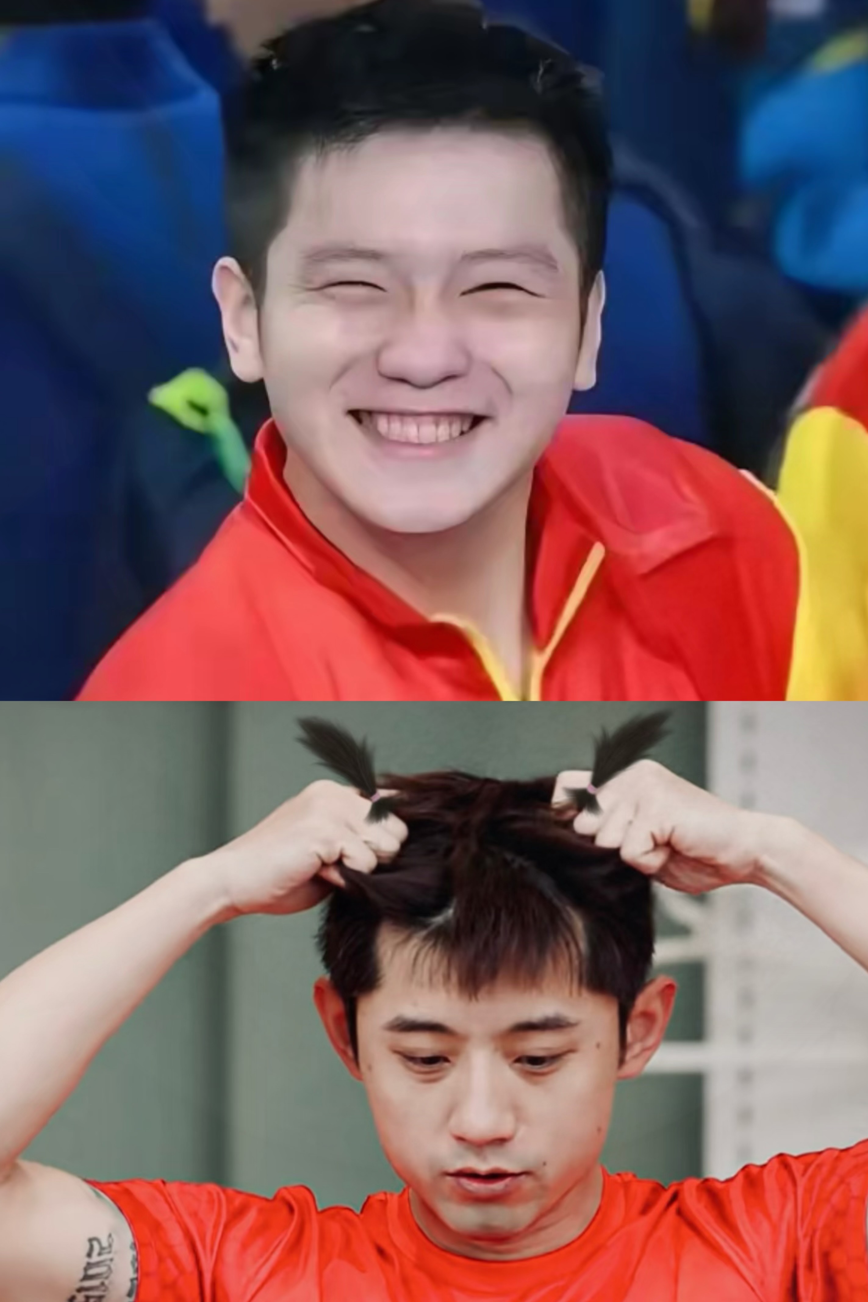 包含英国乒乓球队爆冷德国乒乓球队，张继科完成帽子戏法的词条